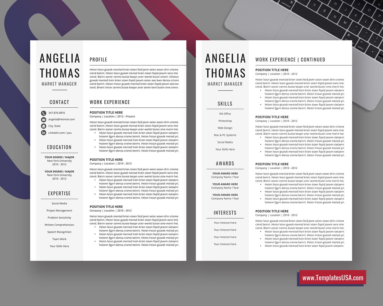 Resume Format In Ms Word from www.templatesusa.com
